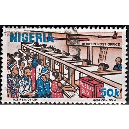 NIGERIA, 1986 50k Post Office, SG 523 (Scott #498), used