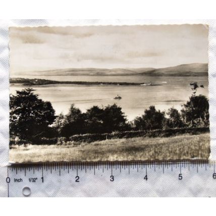 1958 postcard Toward Point & Firth of Clyde, Craigmore, Isle of Bute