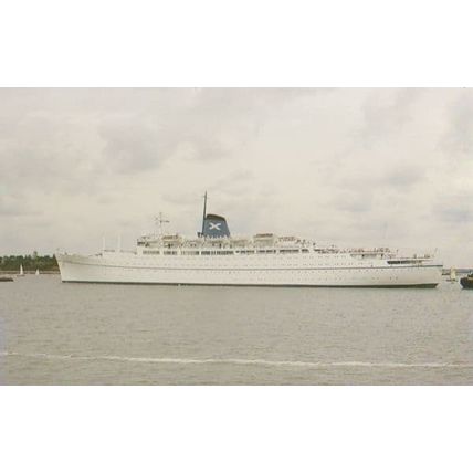 Esperance Bay & Portuguese Training Ship Porta Delgarda Ship RPC Postcard