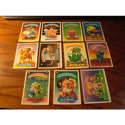 1986 Topps, Garbage Pail Kids, 11-Cards, Different, a & b's