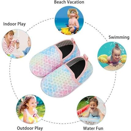 Toddler Water Shoes Baby Girls Boys Breathable Beach Swim Socks Kids Non Slip Aq