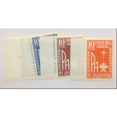 Costa Rica Stamps Scott #RA49 To RA52, Mint Never Hinged