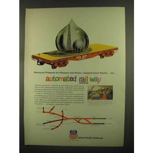 1965 Union Pacific Railroad Ad - Petroleum Products