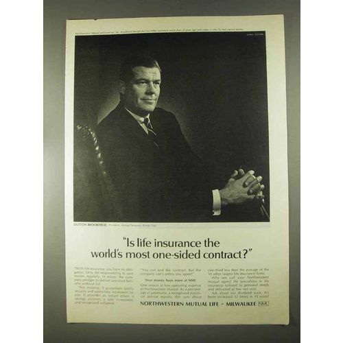 1967 Northwestern Mutual Life Ad - One-Sided Contract