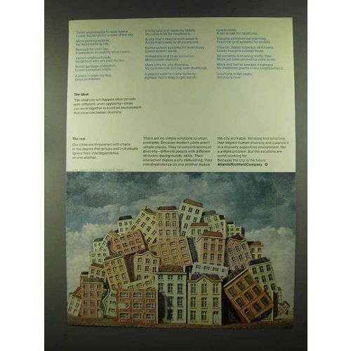 1972 Atlantic Richfield Ad - Art by Magritte