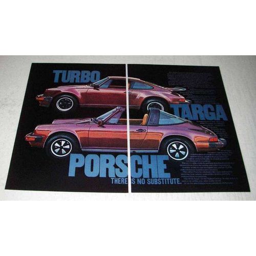 1976 Porsche 911S and Turbo Carrera Car Ad