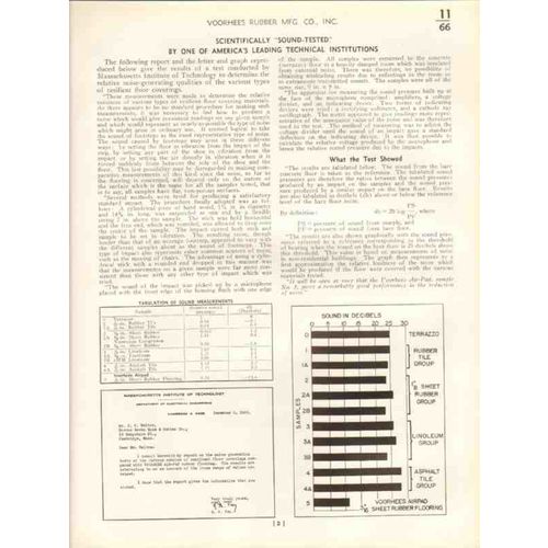 voorhees rubber mfg company 1938 air-pad flooring vintage catalog