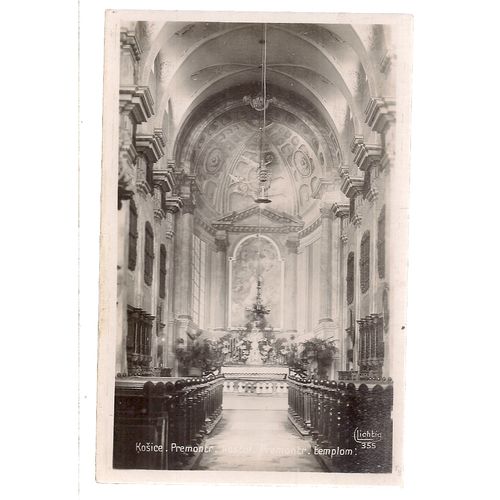 CHURCH, KOSICE, SLOVAKIA. unused vintage postcard #