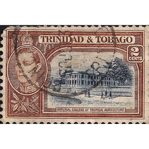 TRINIDAD & TOBAGO, George VI, Agricultual College, brown 1938, 2 cent