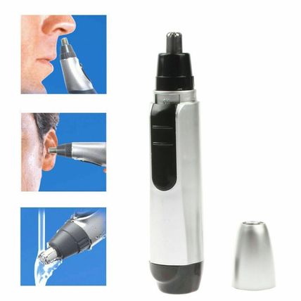 Unisex Mini Electric Nose Hair Removal Trimmer Shaver Clipper Cleaner & Brush UK