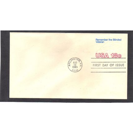 FDC U600 Remember the Blinded Veteran (No Cachet-U/A) CV39619