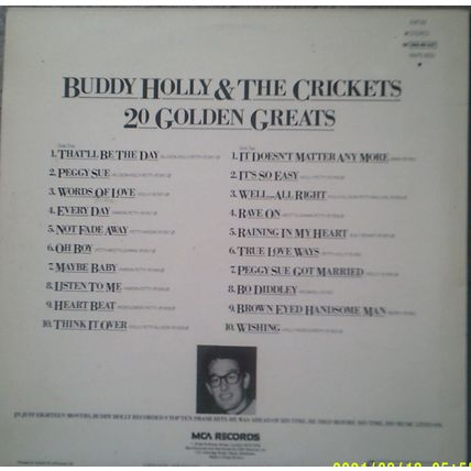 Chart Hits. Buddy Holly Lives. Twenty Great Tracks From The !950's