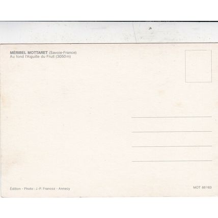 Meribel Mottaret France Postcard unused VGC