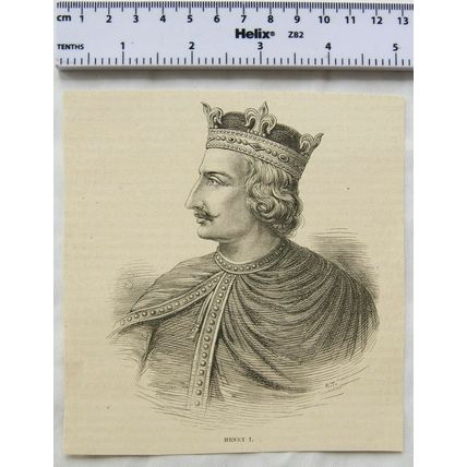 Vintage engraving - Henry I