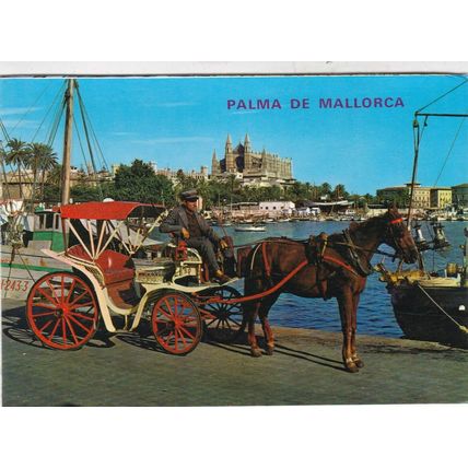Palma de Mallorca Bahia y Catedrale Postcard unused VGC