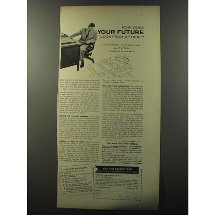 1953 Fortune Magazine Ad - How does your future look from up here?