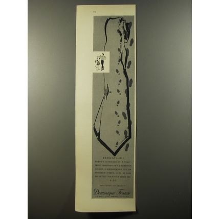 1954 Dominique France Tie Ad - Rendezvous