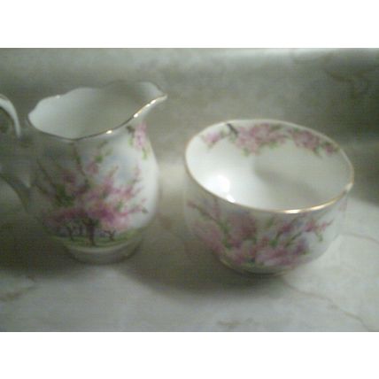 Royal Albert Blossomtime individual Creamer and Sugar set
