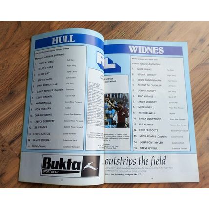 1982 Rugby League Challenge Cup Final Programme & Ticket – Hull vs Widnes