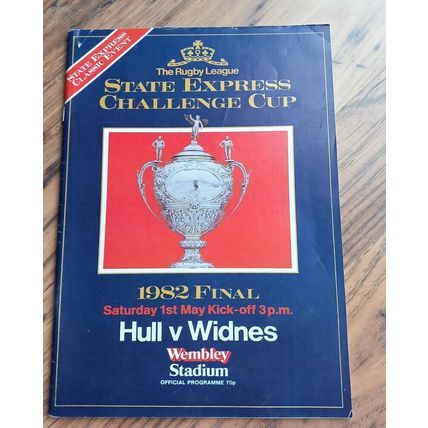 1982 Rugby League Challenge Cup Final Programme & Ticket – Hull vs Widnes