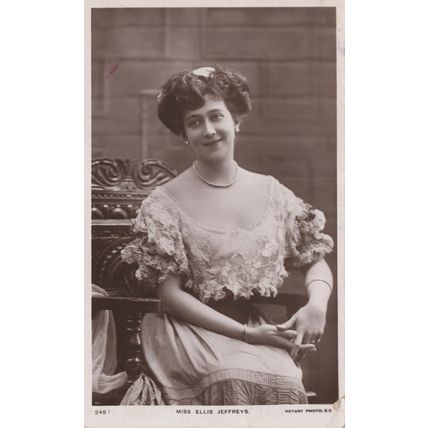 Ellis Jeffreys Actress Rare Rotary Real Photo Postcard