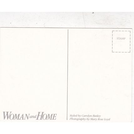 Flower Arrangement Woman and Home Postcard unused VGC
