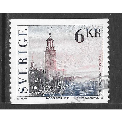 SWEDEN 1993 STOCKHOLM CITY HALL BUILDING NOBEL PRIZE CEREMONY SITE HOST USED