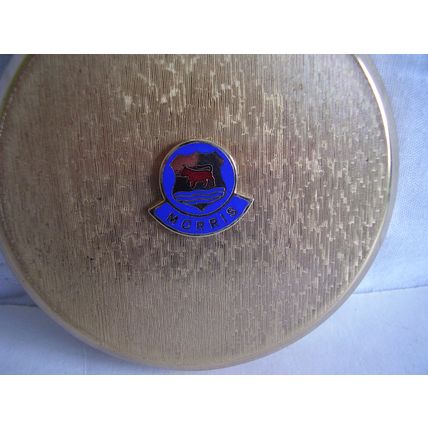 Vintage Stratton Morris Minor Car Cream Powder Compact New and Unused 1970s