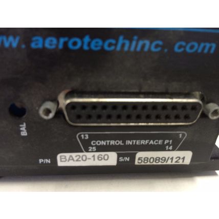 AEROTECH BA20-160 SERVO AMPLIFIER,3-PH,0-400Hz, 7.1A RMS INDUSTRIAL BA20,CE