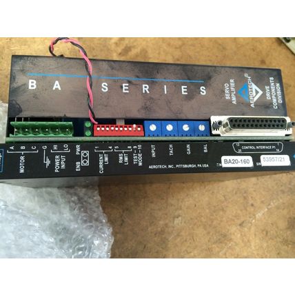AEROTECH BA20-160 SERVO AMPLIFIER,3-PH,0-400Hz, 7.1A RMS INDUSTRIAL BA20,Em