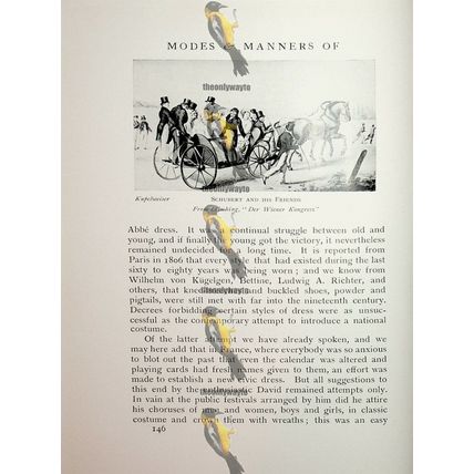 Schubert & His Friends, Kupelweiser, Fashion Book Illustration (Print), 1909