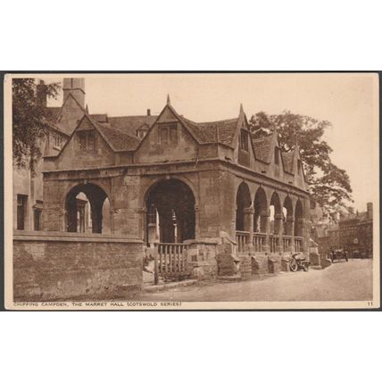 Market Hall, Chipping Campden, Gloucestershire, c.1930s - Photochrom Postcard