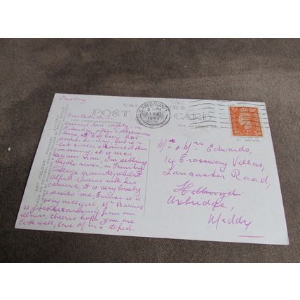 Valentines Postcard - Kings College Chapel, Cambridge - Artist Brian Gerald A903