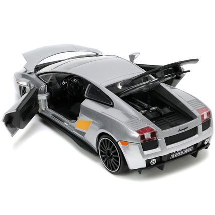 Lamborghini Gallardo Superleggera Silver Metallic with Yellow Stripes "Hyper-...