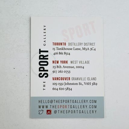 The Sport Gallery SPORT Magazine Cover Business Card Collectible