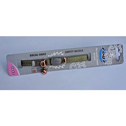 ROGZ URBAN Safety Breakaway Cat Collars With Soft Back & Rose Gold Detail & Tags