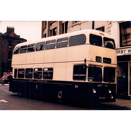 Colour Photograph of Derby Corporation Transport - KRC 184D