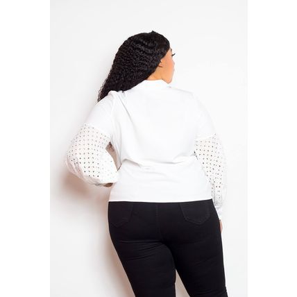 Women's Blouse With Punched Sleeves