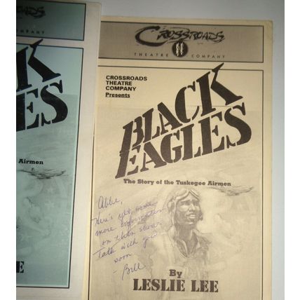 BLACK EAGLES, STORY OF THE TUSKEGEE AIRMEN - PROGRAM - NJ: CROSSROADS THEATRE