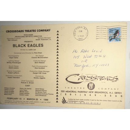 BLACK EAGLES, STORY OF THE TUSKEGEE AIRMEN - PROGRAM - NJ: CROSSROADS THEATRE