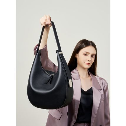 Genuine Leather Women Tote Bag Handbags Black