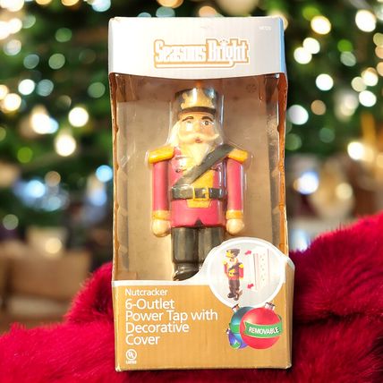 Woods Seasons Bright Nutcracker Soldier 6 Outlet Tap Decorative Cover New