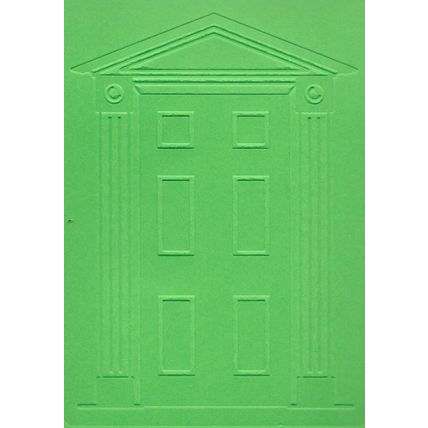 A6 Embossed Card. 10 Sheets. Front Door. Cardmaking Scrapbooking Crafts
