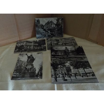 6 x Unused Vintage B&W Postcards of Krefeld, Germany