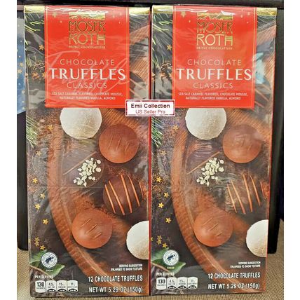 Moser Roth Privat Chocolatiers Variety Chocolate Truffles 5.29oz 150g (2 Boxes)