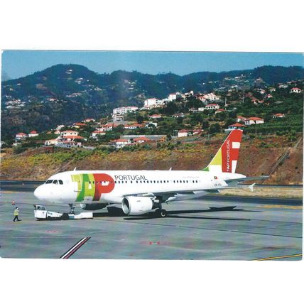 AIRBUS A319 AIRCRAFT AIR PORTUGAL CARD NO W173