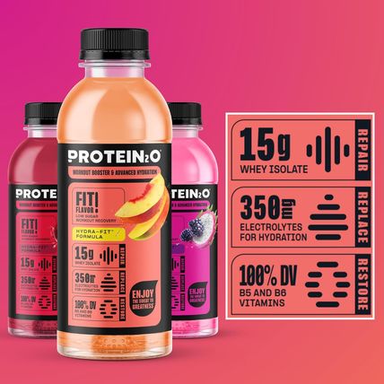 Protein2O 15G Whey Protein Isolate Hydration Drink, 350Mg of Electrolytes, Vitam