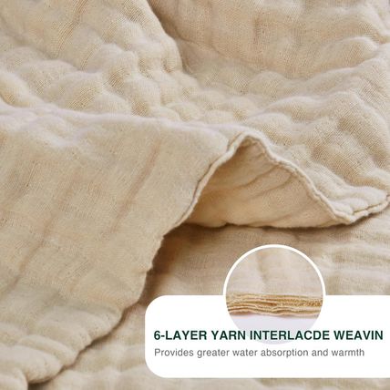 Love'S Cabin 6 Layer 100% Cotton Muslin Blanket, 108"X90" Muslin King Size Blank