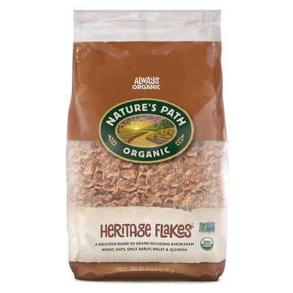 Nature'S Path Organic Heritage Flakes® Cereal, 32 Oz (Pack of 6), Non-Gmo, Earth