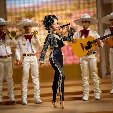 Barbie Signature Doll, Juan Gabriel Collectible in Chic Black and Gold Suit with
